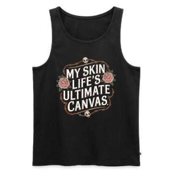 Tattoo Studio Tattoo Artist Tattoo Ideen - Männer Premium Bio Tank Top - Schwarz - Vorne - AI Model Male 178 light (178cm)