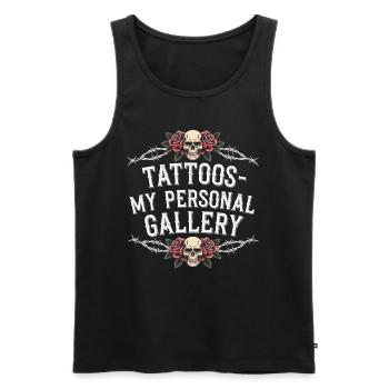 Tattoo Studio Tattoo Artist Tattoo Ideen - Männer Premium Bio Tank Top - Schwarz - Vorne - AI Model Male 178 light (178cm)