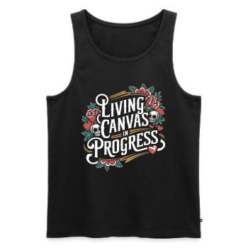 Tattoo Studio Tattoo Artist Tattoo Ideen - Männer Premium Bio Tank Top - Schwarz - Vorne - AI Model Male 178 light (178cm)