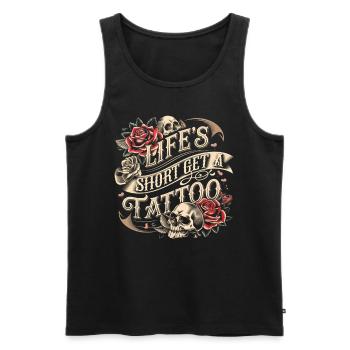Tattoo Studio Tattoo Artist Tattoo Ideen - Männer Premium Bio Tank Top - Schwarz - Vorne - AI Model Male 178 light (178cm)