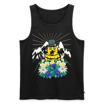Tyrolean Bumblebee Bee Bees Insect Austria Child - Men's Premium Organic Tank Top - black - Front - AI Model Male 178 light (178cm)