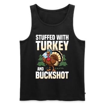 Truthahnjagd Abenteuer: Ich Will Nur Putenjagd - Männer Premium Bio Tank Top - Schwarz - Vorne - AI Model Male 178 light (178cm)