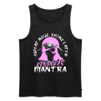 Kendo Japanische Kampfsportarten - Männer Premium Bio Tank Top - Schwarz - Vorne - AI Model Male 178 light (178cm)