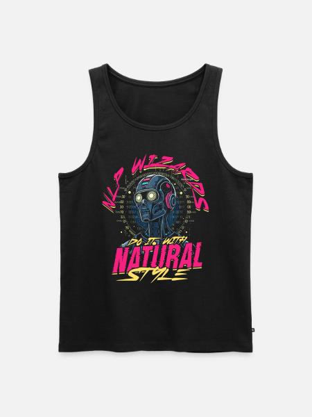 Computerlinguist - Männer Premium Bio Tank Top - Schwarz