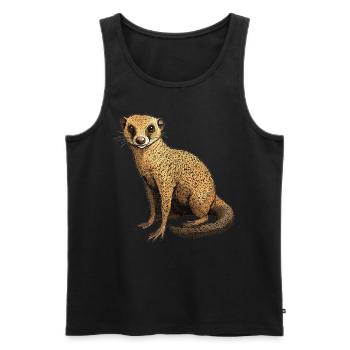 Mungos Mungo - Männer Premium Bio Tank Top - Schwarz - Vorne - AI Model Male 178 light (178cm)