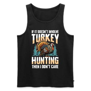 Truthahnjagd Abenteuer: Ich Will Nur Putenjagd - Männer Premium Bio Tank Top - Schwarz - Vorne - AI Model Male 178 light (178cm)