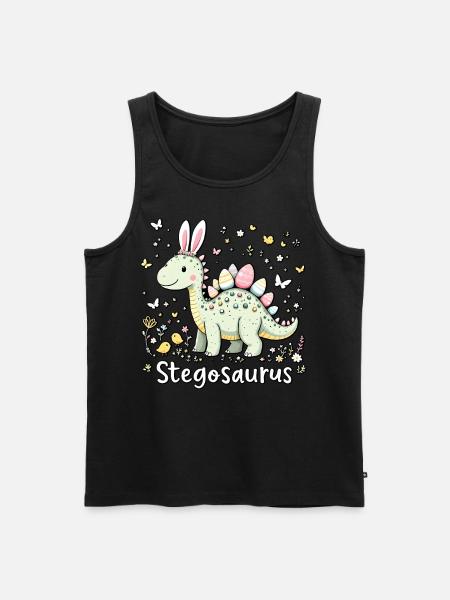 Stegosaurus - Men's Premium Organic Tank Top - black