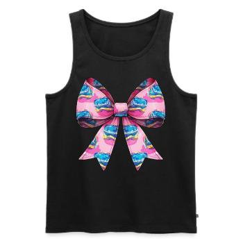 Coquette Bow Réalité Virtuelle VR Player Maman - Débardeur bio Premium Homme - noir - Devant - Michal (187cm)