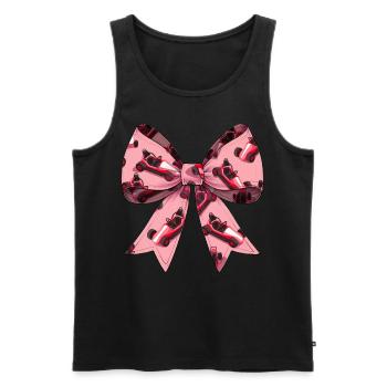 Coquette Bow Go Kart Racer Kart Mothers Day - Männer Premium Bio Tank Top - Schwarz - Vorne - AI Model Male 178 light (178cm)