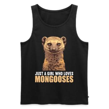 Mungos Mungo - Männer Premium Bio Tank Top - Schwarz - Vorne - AI Model Male 178 light (178cm)