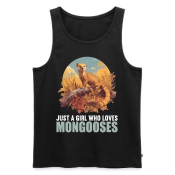 Mungos Mungo - Männer Premium Bio Tank Top - Schwarz - Vorne - AI Model Male 178 light (178cm)