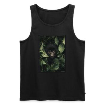 Berggorillas Berggorilla - Männer Premium Bio Tank Top - Schwarz - Vorne - AI Model Male 178 light (178cm)