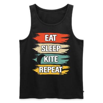 Kitesurfer Kiteboard Kitesurfen Kitesurf - Männer Premium Bio Tank Top - Schwarz - Vorne - Michal (187cm)