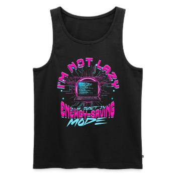 Theoretical Computer Scientist - Men's Premium Organic Tank Top - black - Front - AI Model Male 178 light (178cm)