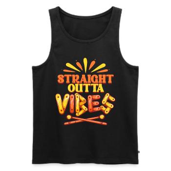 Vibraphon Marimba - Männer Premium Bio Tank Top - Schwarz - Vorne - AI Model Male 178 light (178cm)