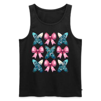Coquette Bogen Surfen Mütter Tag Surfboarder - Männer Premium Bio Tank Top - Schwarz - Vorne - Michal (187cm)