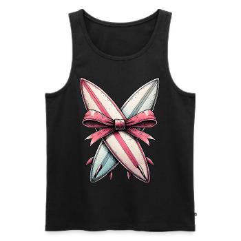 Coquette Bogen Surfen Mütter Tag Surfboarder - Männer Premium Bio Tank Top - Schwarz - Vorne - Michal (187cm)