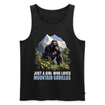 Berggorillas Berggorilla - Männer Premium Bio Tank Top - Schwarz - Vorne - AI Model Male 178 light (178cm)