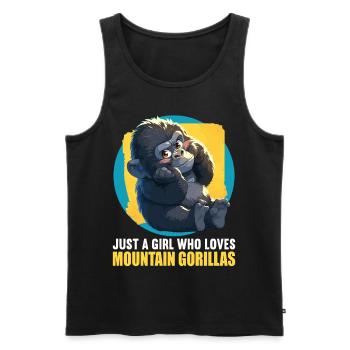 Berggorillas Berggorilla - Männer Premium Bio Tank Top - Schwarz - Vorne - AI Model Male 178 light (178cm)