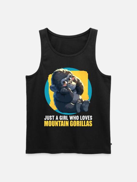Berggorillas Berggorilla - Männer Premium Bio Tank Top - Schwarz