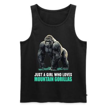 Berggorillas Berggorilla - Männer Premium Bio Tank Top - Schwarz - Vorne - AI Model Male 178 light (178cm)