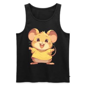 Mice Mouse - Men's Premium Organic Tank Top - black - Front - AI Model Male 178 light (178cm)
