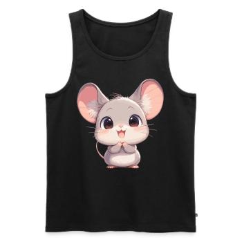 Mice Mouse - Men's Premium Organic Tank Top - black - Front - AI Model Male 178 light (178cm)