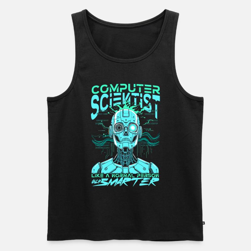 Computer scientist - Men's Premium Organic Tank Top - black