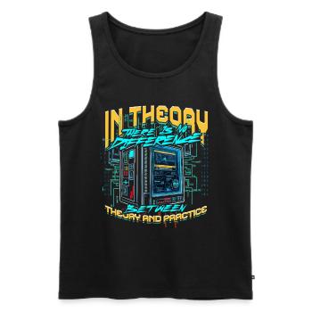 Theoretical Computer Scientist - Men's Premium Organic Tank Top - black - Front - AI Model Male 178 light (178cm)