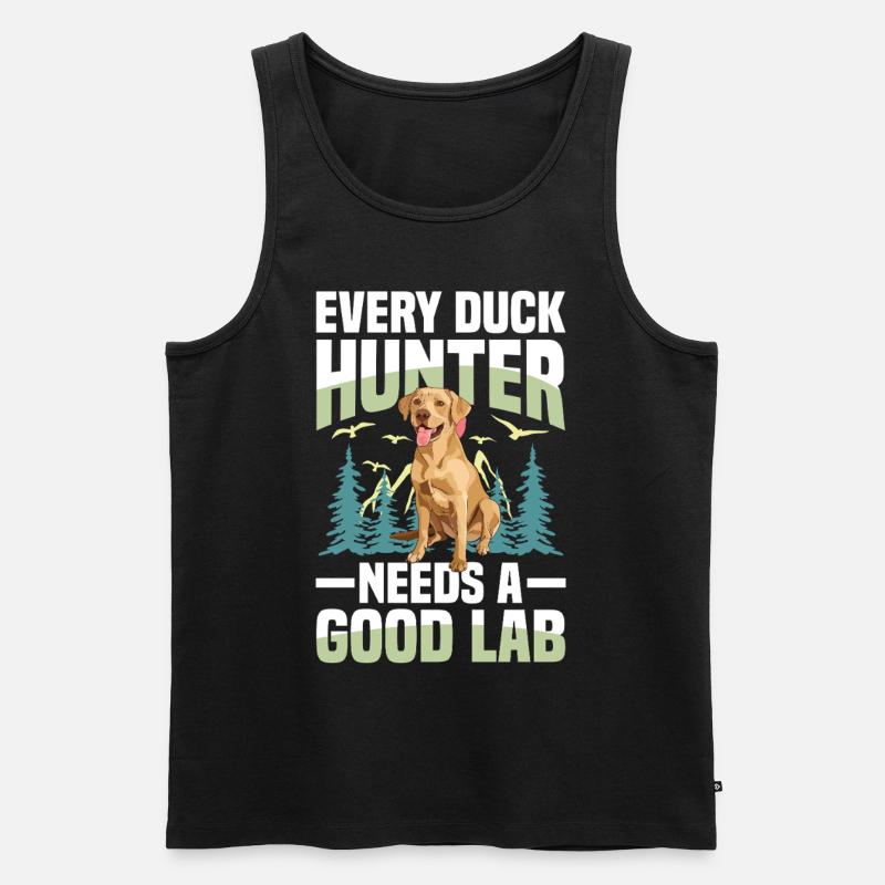 Jagd Mit Labrador - Männer Premium Bio Tank Top - Schwarz