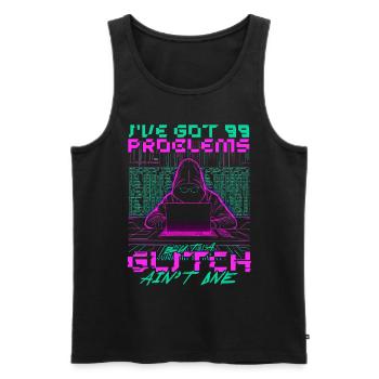 Theoretical Computer Scientist - Men's Premium Organic Tank Top - black - Front - AI Model Male 178 light (178cm)