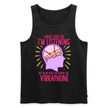 Vibraphon Marimba - Männer Premium Bio Tank Top - Schwarz - Vorne - AI Model Male 178 light (178cm)