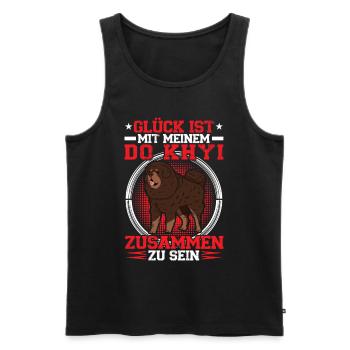 At my Do Khyi his Tibetan mastiff Tibetan Mastiff - Men's Premium Organic Tank Top - black - Front - Michal (187cm)