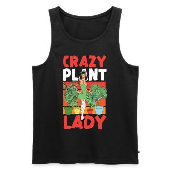 Plant Lover Gardening Crazy Plant - Männer Premium Bio Tank Top - Schwarz - Vorne - Michal (187cm)