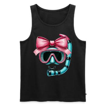 Coquette Bow Schnorcheln Schnorchel Mütter Tag - Männer Premium Bio Tank Top - Schwarz - Vorne - Michal (187cm)