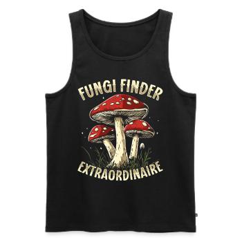 Cueilleurs de champignons Cueilleurs de champignons Cueilleurs de champignons Cueilleurs de champignons - Débardeur bio Premium Homme - noir - Devant - AI Model Male 178 light (178cm)