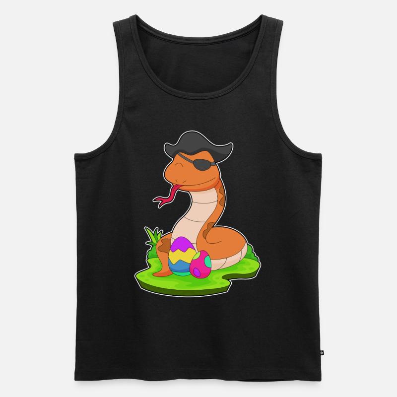 Snake Easter Pirate - Men's Premium Organic Tank Top - black