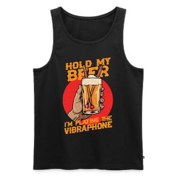 Vibraphon Marimba - Männer Premium Bio Tank Top - Schwarz - Vorne - AI Model Male 178 light (178cm)
