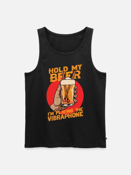 Vibraphon Marimba - Männer Premium Bio Tank Top - Schwarz