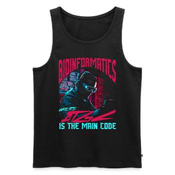 Bioinformatics Analyst Bioinformatiker - Männer Premium Bio Tank Top - Schwarz - Vorne - Michal (187cm)