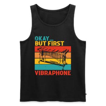 Vibraphon Marimba - Männer Premium Bio Tank Top - Schwarz - Vorne - AI Model Male 178 light (178cm)