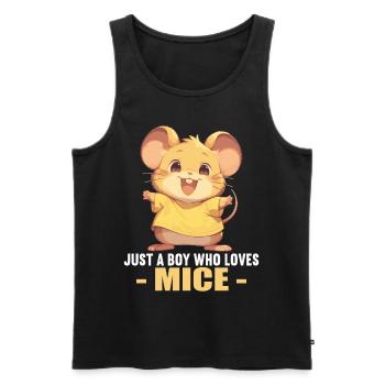 Mice Mouse - Men's Premium Organic Tank Top - black - Front - AI Model Male 178 light (178cm)