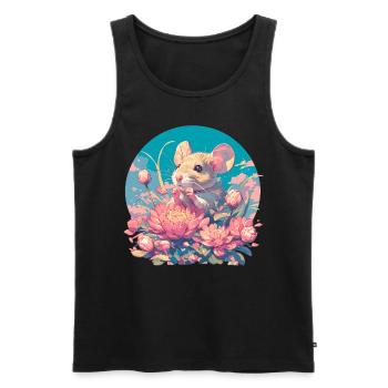 Mice Mouse - Men's Premium Organic Tank Top - black - Front - AI Model Male 178 light (178cm)