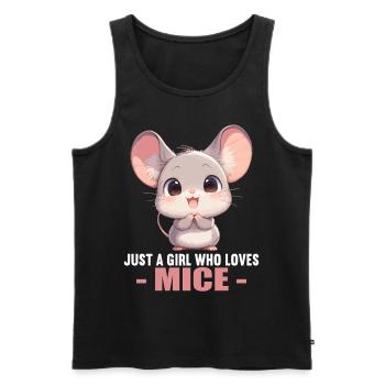 Mice Mouse - Men's Premium Organic Tank Top - black - Front - AI Model Male 178 light (178cm)