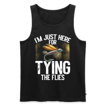 Fly Tying Fly Tying Fly Fishing Fly Fishing - Men's Premium Organic Tank Top - black - Front - Michal (187cm)