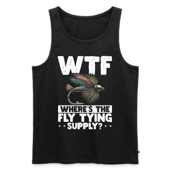 Fly Tying Fly Tying Fly Fishing Fly Fishing - Men's Premium Organic Tank Top - black - Front - Michal (187cm)