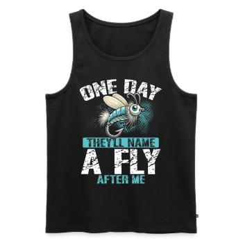 Fly Tying Fly Tying Fly Fishing Fly Fishing - Men's Premium Organic Tank Top - black - Front - Michal (187cm)