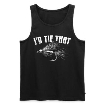 Fly Tying Fly Tying Fly Fishing Fly Fishing - Men's Premium Organic Tank Top - black - Front - Michal (187cm)