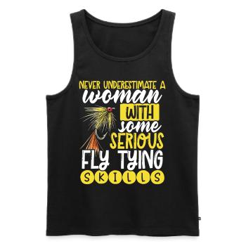 Fly Tying Fly Tying Fly Fishing Fly Fishing - Men's Premium Organic Tank Top - black - Front - Michal (187cm)