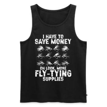 Fly Tying Fly Tying Fly Fishing Fly Fishing - Men's Premium Organic Tank Top - black - Front - Michal (187cm)